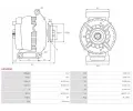 AS-PL Alterntor APL A5040SR, A5040SR