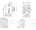 AS-PL Alterntor APL A5126(MITSUBISHI), A5126(MITSUBISHI)