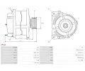 AS-PL Alterntor APL A5144, A5144