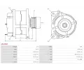 AS-PL Alterntor APL A5226SR, A5226SR