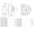 AS-PL Alterntor APL A5355(MITSUBISHI), A5355(MITSUBISHI)