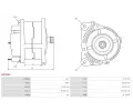 AS-PL Alterntor APL A5366S, A5366S