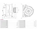 AS-PL Alterntor APL A5368SR, A5368SR