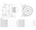 AS-PL Alterntor APL A5388S, A5388S