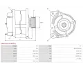 AS-PL Alterntor APL A5421(MITSUBISHI), A5421(MITSUBISHI)