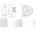 AS-PL Alterntor APL A5516(MITSUBISHI), A5516(MITSUBISHI)