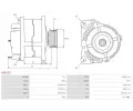 AS-PL Alternátor APL A5611S, A5611S