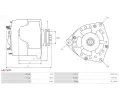 AS-PL Alterntor APL A6074PR, A6074PR