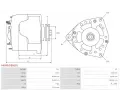 AS-PL Alterntor APL A6090(DENSO), A6090(DENSO)