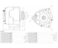 AS-PL Alterntor APL A6153, A6153