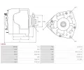 AS-PL Alternátor APL A6204, A6204