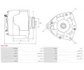 AS-PL Alternátor APL A6217SR, A6217SR
