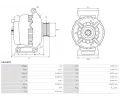 AS-PL Alterntor APL A6348PR, A6348PR