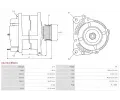 AS-PL Alterntor APL A6470(DENSO), A6470(DENSO)