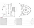 AS-PL Alterntor APL A6506S, A6506S