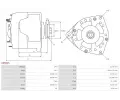 AS-PL Alternátor APL A6594S, A6594S