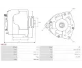 AS-PL Alterntor APL A6618S, A6618S