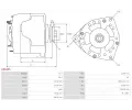 AS-PL Alterntor APL A6646S, A6646S
