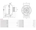 AS-PL Alterntor APL A6770S, A6770S