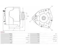 AS-PL Alterntor APL A6822S, A6822S