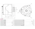 AS-PL Alterntor APL A9035SR, A9035SR