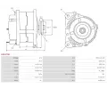 AS-PL Alterntor APL A9037SR, A9037SR