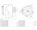 AS-PL Alterntor APL A9176, A9176