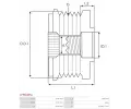 AS-PL Alternátorová volnoběžka APL AFP6046S2, AFP6046S2