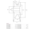 AS-PL emenice alterntoru APL AP6072S, AP6072S
