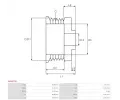 AS-PL emenice alterntoru APL AP6075S, AP6075S
