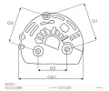 AS-PL Čepička alternátoru APL APC0057S, APC0057S
