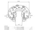 AS-PL Usmrova alterntoru APL ARC0263S, ARC0263S