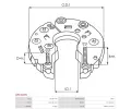 AS-PL Čepička alternátoru APL ARC3228S, ARC3228S
