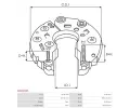 AS-PL Čepička alternátoru APL ARC3240S, ARC3240S