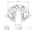 AS-PL Usmrova alterntoru APL ARC4042PR, ARC4042PR