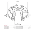 AS-PL Usměrňovač alternátoru APL ARC5188S, ARC5188S