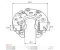 AS-PL Usměrňovač alternátoru APL ARC5277S, ARC5277S