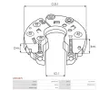 AS-PL Usmrova alterntoru APL ARC5287S, ARC5287S