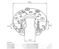 AS-PL Usměrňovač alternátoru APL ARC5300S, ARC5300S