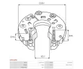 AS-PL Usmrova alterntoru APL ARC6105S, ARC6105S