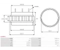 AS-PL Stator alterntoru APL AS0091S, AS0091S