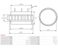 AS-PL Stator alternátoru APL AS5054S, AS5054S