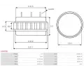 AS-PL Stator alterntoru APL AS5078S, AS5078S