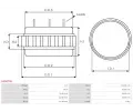 AS-PL Stator alterntoru APL AS5079S, AS5079S