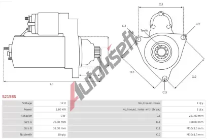 AS-PL Start�r APL S2158S, S2158S