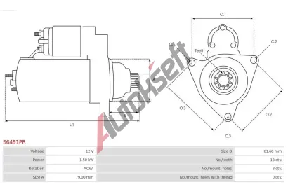 AS-PL Startér APL S6491PR, S6491PR AS-PL Startér APL S6491PR, S6491PR