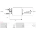 AS-PL Elektromagnetický spínač startéru APL SS0265P, SS0265P