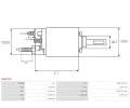 AS-PL Elektromagnetický spínač startéru APL SS0371S, SS0371S