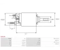 AS-PL Elektromagnetický spínač startéru APL SS0415S, SS0415S