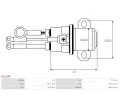 AS-PL Elektromagnetick spna startru APL SS1164P, SS1164P